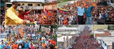 Venezuela: los candidatos continúan en campaña y un sector opositor se moviliza contra las elecciones